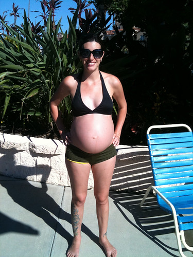 35 weeks Clearwater beach pool