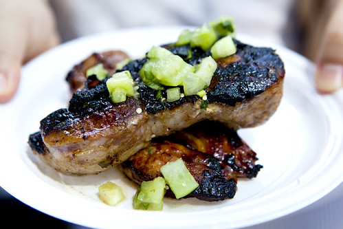 Country-style Pork Ribs with Tomatillo Salsa