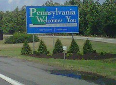 Pennsylvania welcomes me!