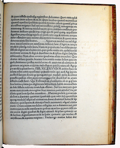 Page of Text with Marginal Annotation from 'De Aquaeductibus'