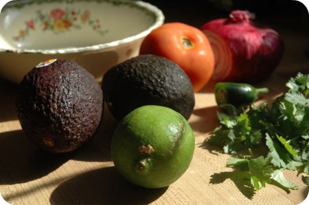 guacamole recipe: the ingredients!
