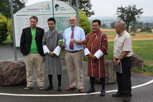 solaranlage Besuch aus Buthan im Rahmen der „Glueckswoche“ von Schömberg picture photo bild