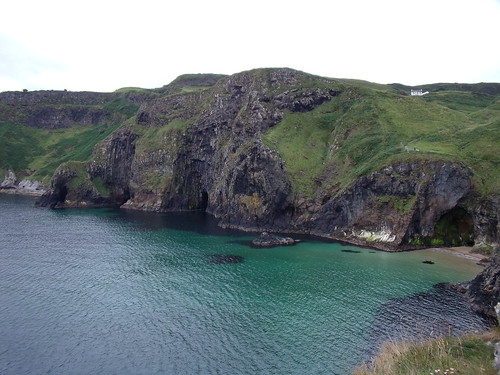 Caves seen from Carrick Island North Ireland