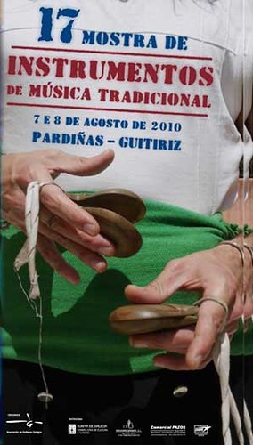 Mostra de instrumentos de música tradicional de Pardiñas 2010 - 17ª edición - Guitiriz - agosto - cartel