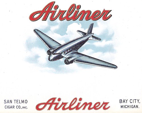 Airliner Inner Cigar Box Label by The Medster