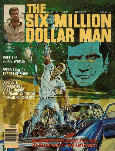 Six Million Dollar Man cover by Neal Adams 1976