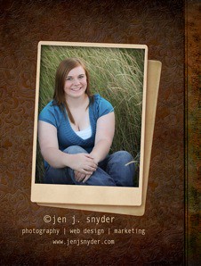 Amy Leases Senior Mini Accordion Book by Snyder Photos Jen Snyder