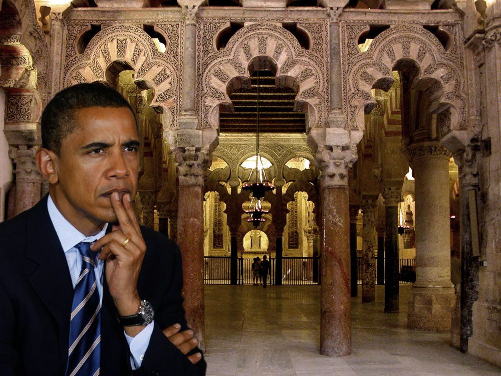 Barack Obama en la Mezquita de Córdoba