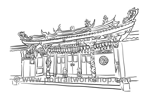 Chinese temple amended