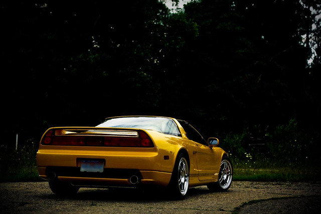 yellow 1997 pearl acura nsx