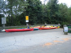 Kayaks at the Take-out