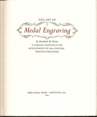 Harris, The Art of Medal Engraving
