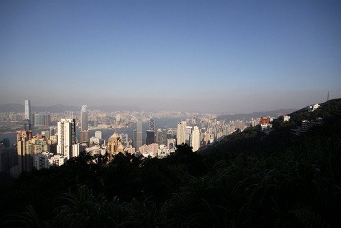 Shadows creep over Hong Kong