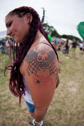 large female shoulder tattoo