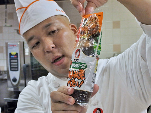 Mr.Yoshida with otafuku sauce