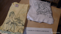 Nice T-shirts of Chris Garneau(US) at Fargo Store, Paris