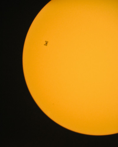 International Space Station and the Sun