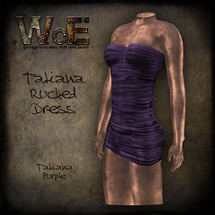 Tatiana Ruched Dress - Purple
