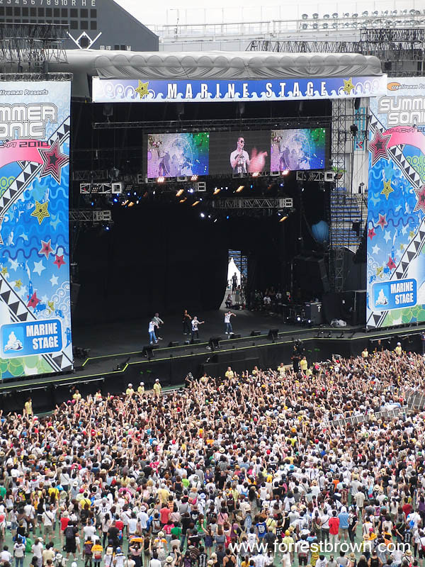 Korean Boy Band Big Bang at the 2010 Summer Sonic Music Festival