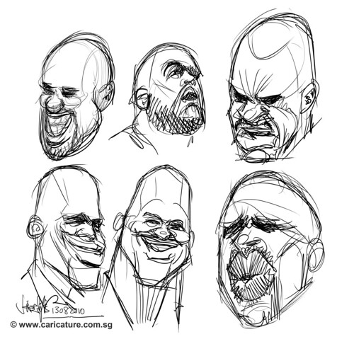 shaquille o'neil thumbnail sketches