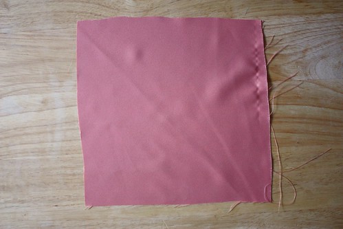 Step 1: Place Your Fabric Square, Right-Side Up