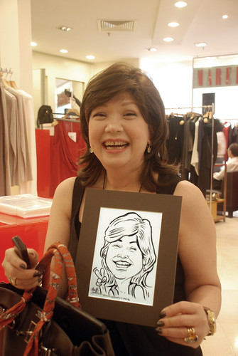 Caricature live sketching for Marella boutique - 17