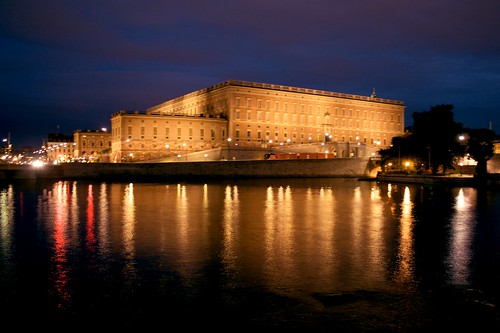 Stockholm Royal Castle by night