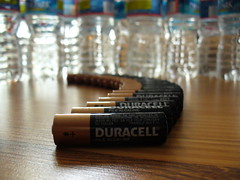outtakes: batteries and bottled water