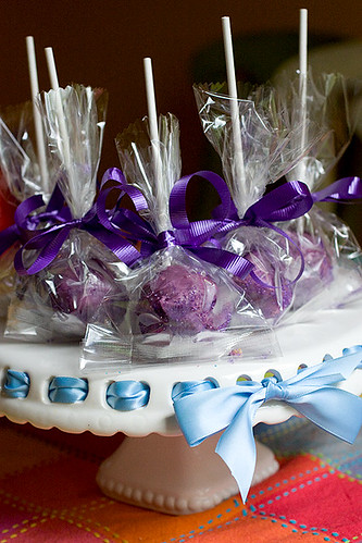 Purple Cake Pops