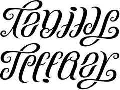 "Tenille" & "Jeffrey" Ambigram v.1