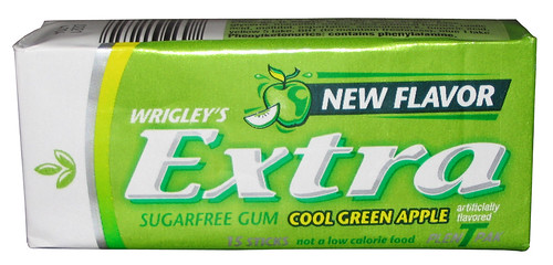Extra Cool Green Apple Gum