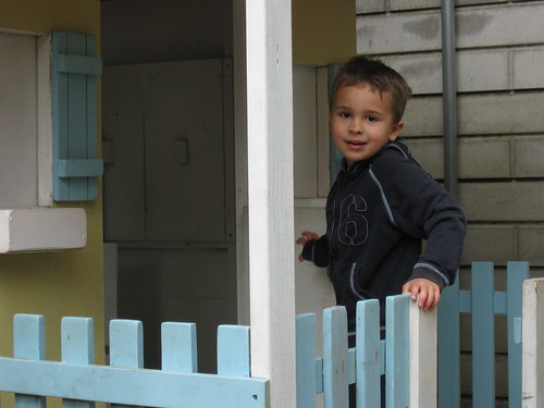 Ezra heads into the playhouse