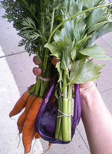 veggies from farmers market