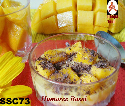 SSC73 - Mango Delight: Mango Sauce with Vanilla Ice-Cream