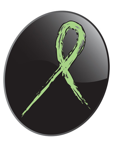 Black And Lime Green Backgrounds. Lime green awareness ribbon on
