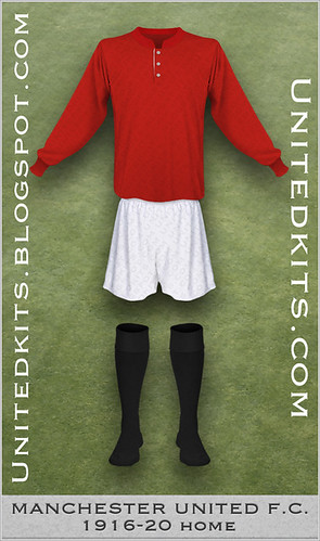 Manchester United 1916-1920 Home kit