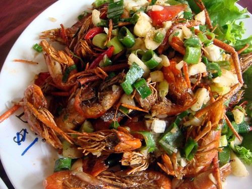 新埔 劉家莊燜雞-鹽酥蝦