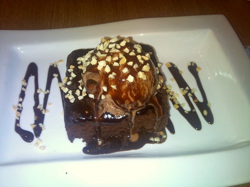 Belgian Chocolate ice cream with brownie