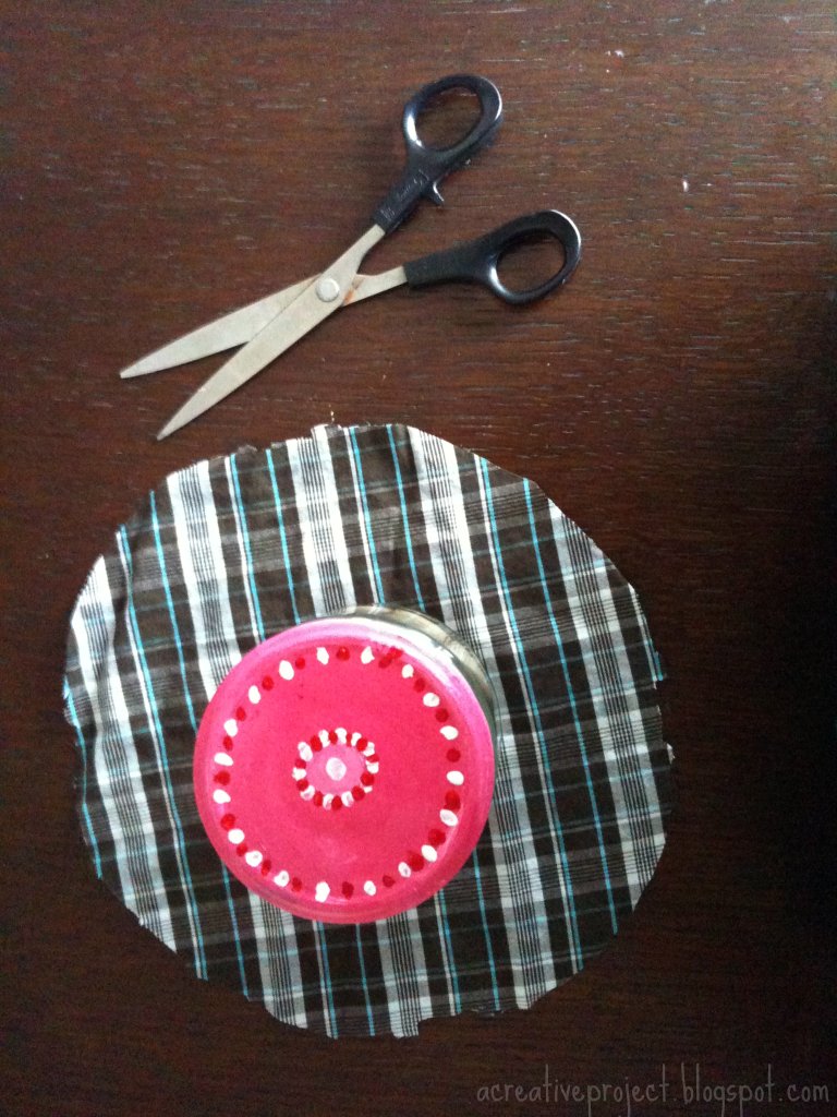Cloth cover for jam jars