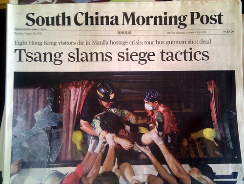 South China Morning Post: Tsang slams siege tactics