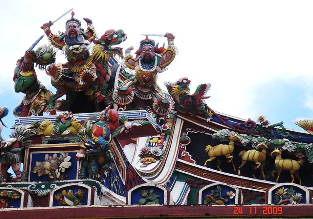DSC01919 马六甲青云亭 屋顶雕饰,Cheng Hoon Teng Temple,Malacca