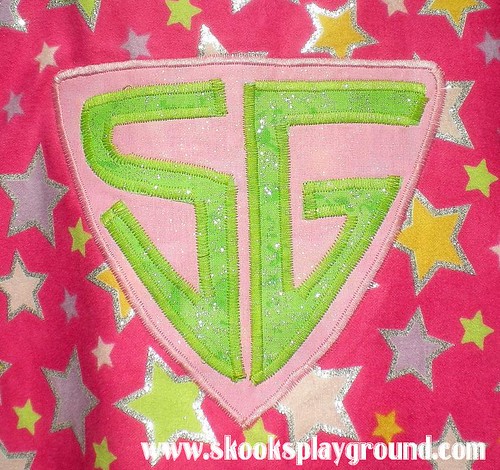 Pink Princess SuperHero Cape - Emblem