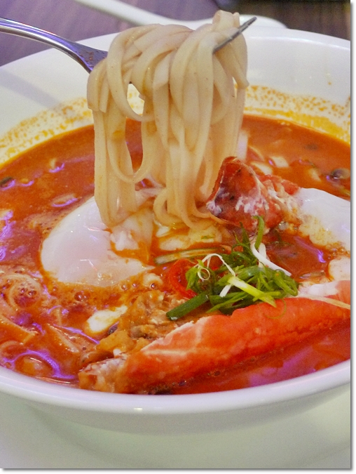 Signature Prawn Noodles with Poached Egg