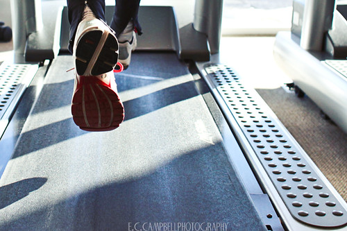 Running on a treadmill by eccampbell, on Flickr