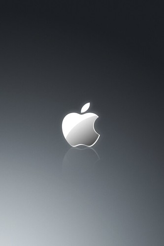 iphone 4 backgrounds. Apple Grey iPhone 4 Wallpaper