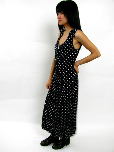 VINTAGE 90's POLKA DOTTED MAXI