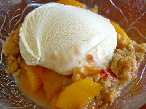 Peach Cardamom Crisp