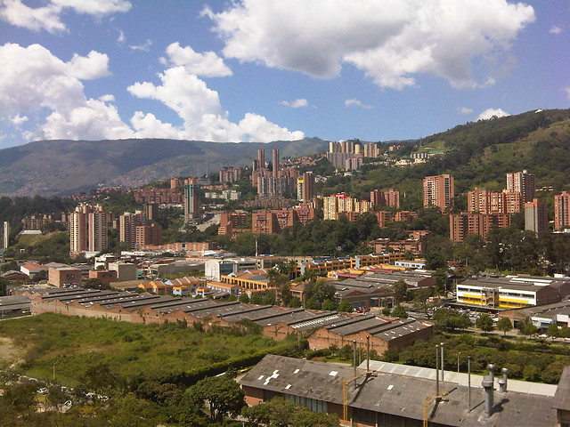 View toward the San Diego neighborhood in Medellin.