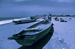 Fisherman's Boat - Marina Beach,Chennai