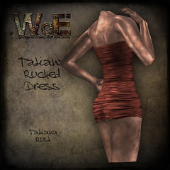 Tatiana Ruched Dress - Rust